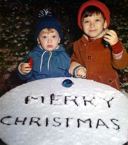 Geoff and Brad, Christmas