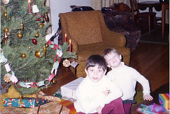 Brad & Geoff, Xmas 1977