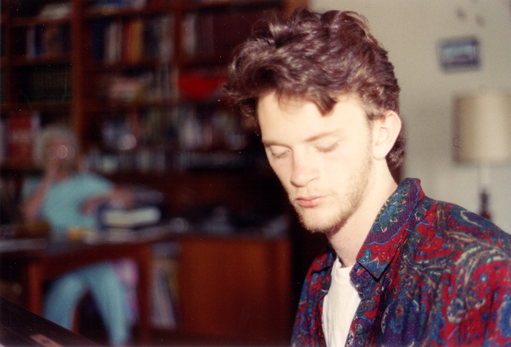 Geoff at piano, 6/1991