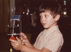 Brad with Erector Set (at Grandma's)