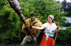 Brad & Judy ready for street faire, Seattle 6/1991